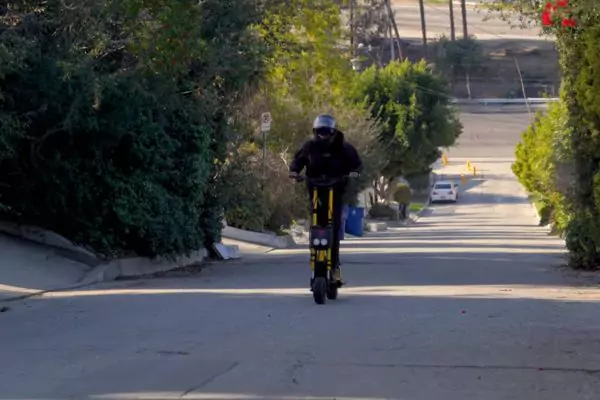 electric scooter uphill test